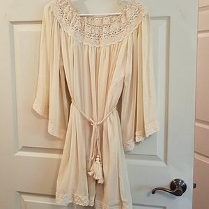 Cream Lace Dress